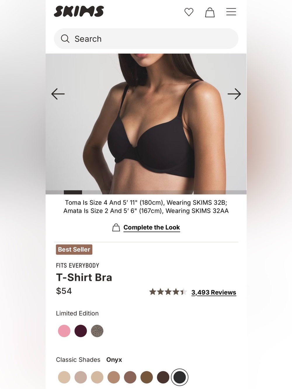 SKIMS - fits everybody T-Shirt bra - 32D